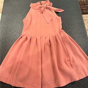 Elegant Dark Peach Kids Dress